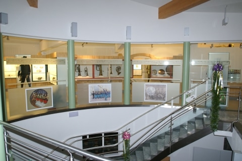Galeriebereich im Blasmusikmuseum Ratten