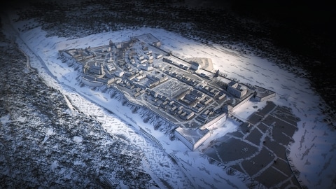 Digitale Aufnahme der ehemaligen Festungsstadt Fürstenfeld