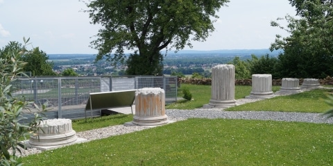 Garten Säulen Tempelmuseum Frauenberg
