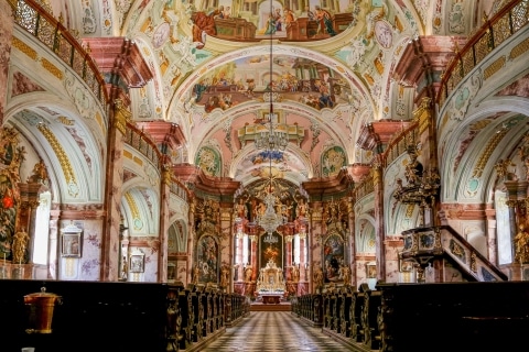 Ansicht von Basilika von Innen Stift Rein