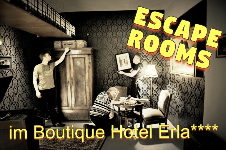 Fotomontage eines Escape-Rooms