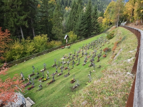 Blick auf den Festenburger Bergfriedhof