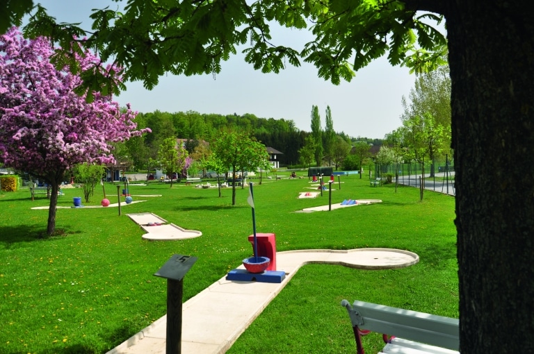 Die Minigolfanlage im Kindererlebnispark Steinmann