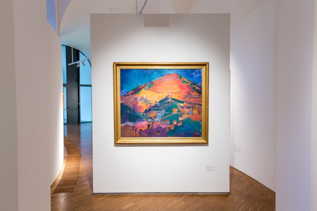 Blick auf ein Gemälde in der Neuen Galerie