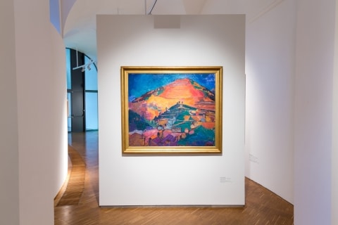 Blick auf ein Gemälde in der Neuen Galerie