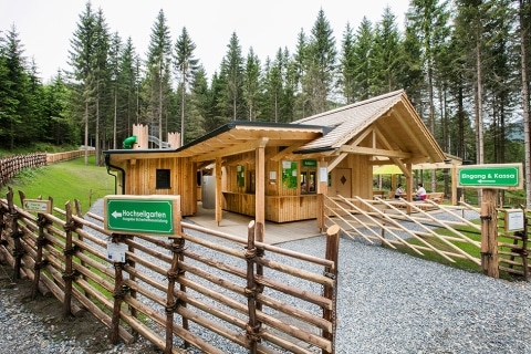Der Eingangsbereich des Walderlebnispark