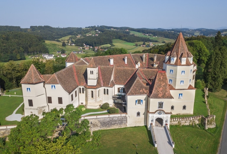Luftaufnahme Schloss Kornberg