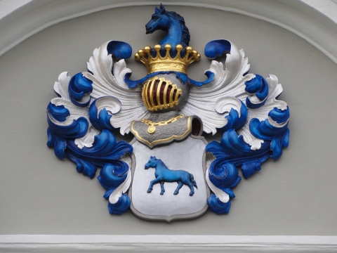 Das Wappen des Schloss Kornberg
