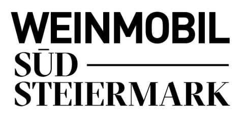 Logo in schwarz und weis des Weinmobil Südsteiermark